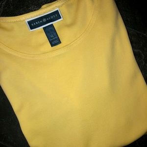 Karen Scott Short Sleeve Scoop Neck Tee - XL